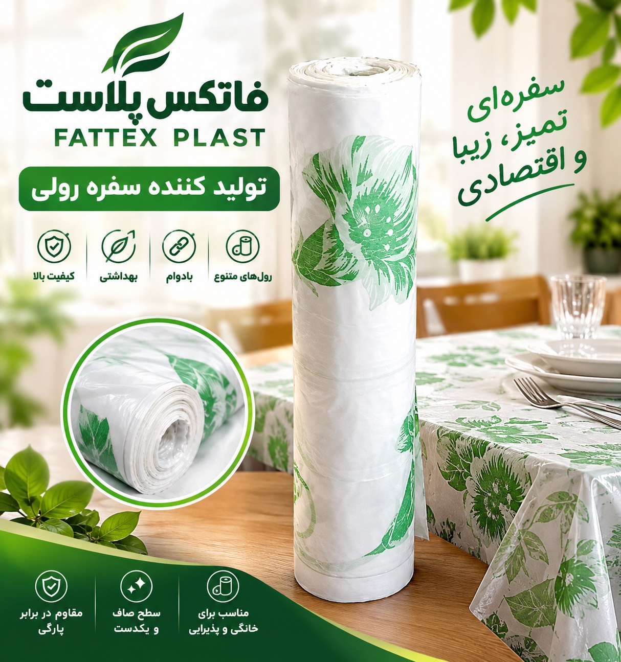سفره رولی پرفراژ دار 1000 گرمی